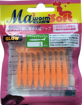 Силиконовые приманки Yamaria Mama Wormsoft Action Fish 1.8"