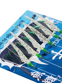 Сабики RB 7703 "Рыбья шкурка" UV (1,40м) (6кр)