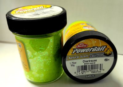 Форелевая паста Berkley Extra Scent Glitter (2189) Chartreuse/Garlic